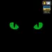 2 - Шеврон-нашивка M-Tac Cat Eyes Laser Cut. Мультикам с зелеными глазами