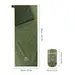 2 - Спальный мешок Naturehike LW180 Mini NH21MSD04 XL левый. Олива