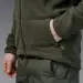 15 - Флисовая тактическая кофта с капюшоном. Олива. Polyester. Размер L