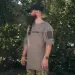 6 - Футболка Combatant Guard. Бавовна/еластан. Хакі. Розмір L