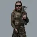 8 - Рашгард, колір Олива, поліестер. Розмір S