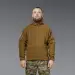 6 - Флісова тактична кофта з капюшоном. Койот. Polyester. Розмір S