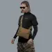 1 - Плечевая однолямочная сумка. Увеличенная. Cordura 1000D Койот