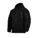 1 - Флісова тактична кофта з капюшоном. Чорна. Polyester. Розмір XL
