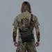 2 - Плечевая однолямочная сумка. Увеличенная. Cordura 1000D Черная