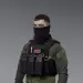 2 - Флисовый Бафф Winter Neck Черный. Polyester. Размер: S-M