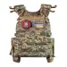 7 - Плитоноска TUR PRO Gen 2, система швидкого скидання. Molle. Колір Піксель. Розмір XL.
