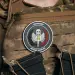 4 - ПВХ Патч (шеврон) «TASK FORCE 141» DEFENCE UKRAINE. Серый