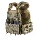 12 - Плитоноска TUR PRO Скелетон, 3 подсумка для AK/AR с системой быстрого сброса. Molle. Цвет Мультикам.