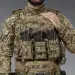 4 - Одинарный пластиковый подсумок под магазины AK\AR. Cordura 1000D. Molle. Пиксель