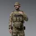 3 - Одинарный пластиковый подсумок под магазины AK\AR. Cordura 1000D. Molle. Пиксель
