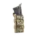 7 - Одинарный пластиковый подсумок под магазины AK\AR. Cordura 1000D. Molle. Пиксель