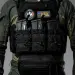 3 - Одинарный пластиковый подсумок под магазины AK\AR. Cordura 1000D. Molle. Черный