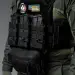 5 - Одинарный пластиковый подсумок под магазины AK\AR. Cordura 1000D. Molle. Черный
