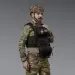 8 - Нагрудный админ-подсумок. MOLLE. Тактический подсумок. Черный