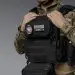 4 - Нагрудный админ-подсумок. MOLLE. Тактический подсумок. Черный
