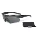 3 - Балістичні захисні окуляри ESS® Crossbow One Black з лінзою Smoke Gray