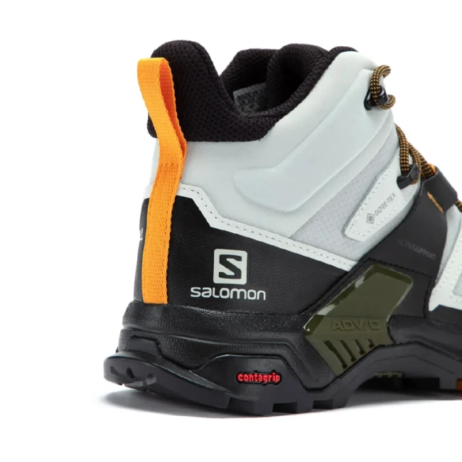 Трекінгове взуття Salomon X Ultra 4 MID Gore-Tex (водонепроникні). Lunar rock / Magnet. Розмір 40 2/3Фото №6