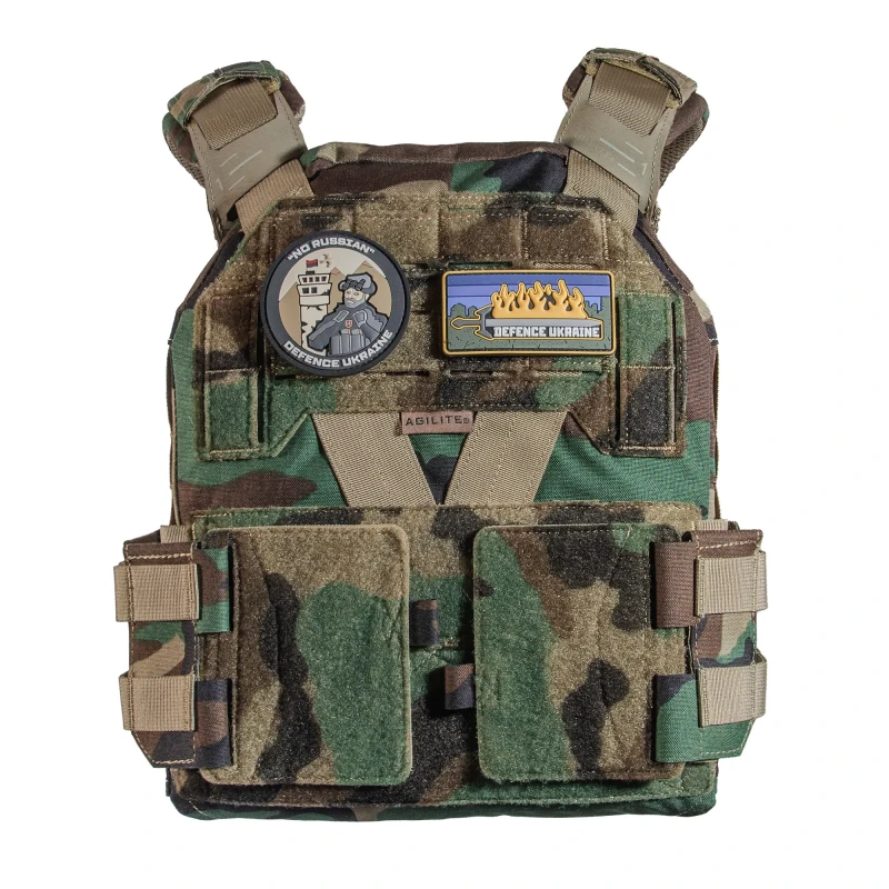 Бронежилет Agilite K-ZERO M81 Woodland Limited Edition 6 клас захисту. Вага 6.4 кг. Колір Woodland. Cordura 500D.Фото №5