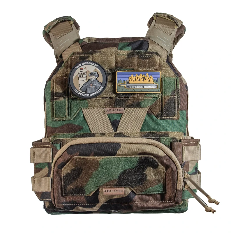 Бронежилет Agilite K-ZERO M81 Woodland Limited Edition 6 клас захисту. Вага 6.4 кг. Колір Woodland. Cordura 500D.Фото №4