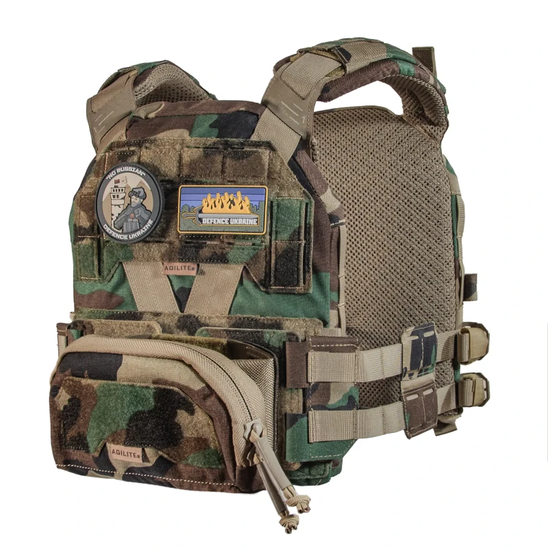 Бронежилет Agilite K-ZERO M81 Woodland Limited Edition 6 клас захисту. Вага 6.4 кг. Колір Woodland. Cordura 500D.Фото №3