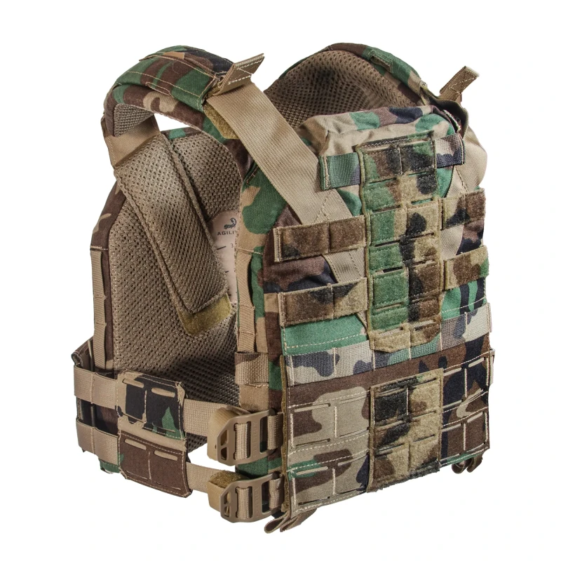 Бронежилет Agilite K-ZERO M81 Woodland Limited Edition 6 клас захисту. Вага 5.6 кг. Колір Woodland. Cordura 500D.Фото №4