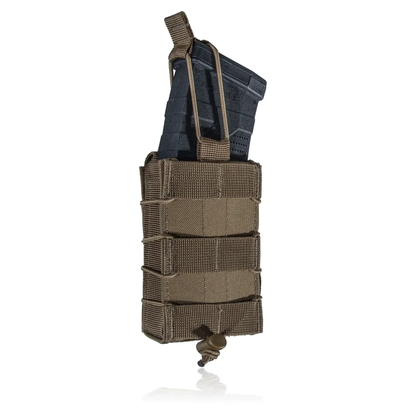 Одинарний підсумок під магазини AK\AR. Cordura 500D. Molle. КойотФото №4