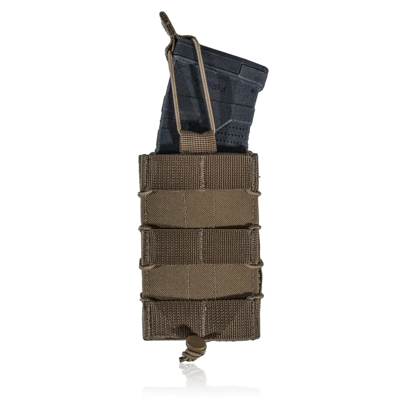 Одинарний підсумок під магазини AK\AR. Cordura 500D. Molle. КойотФото №3