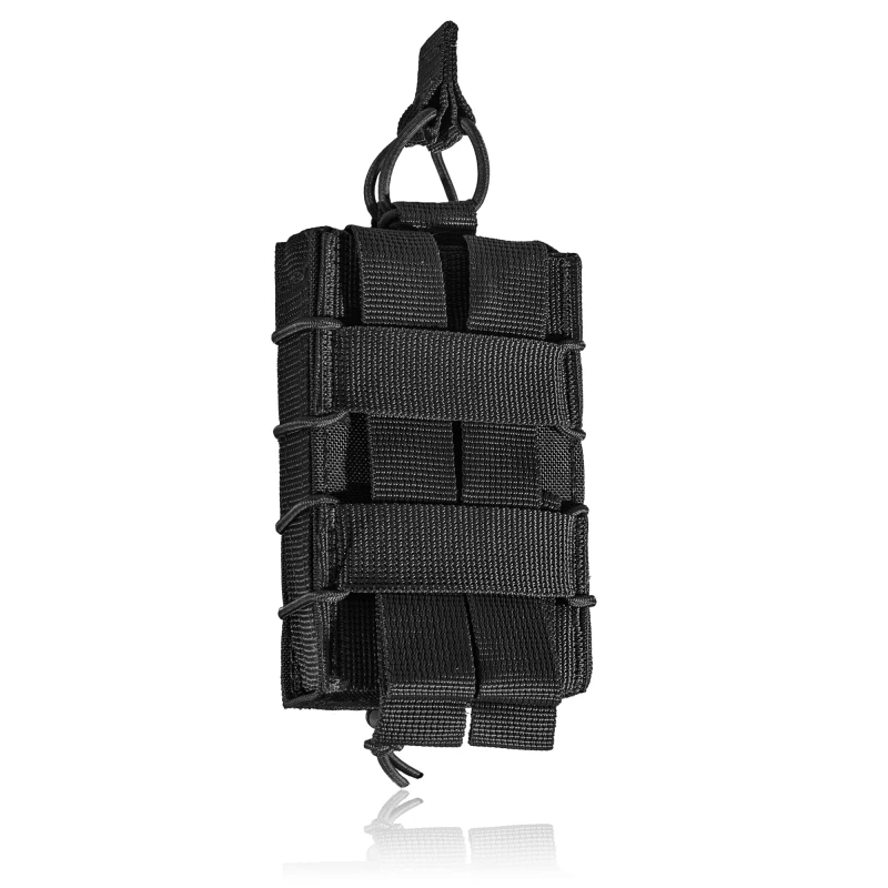 Одинарний підсумок під магазини AK\AR. Cordura 500D. Molle. ЧорнийФото №1