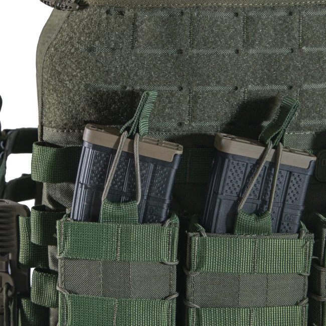 Плитоноска TUR PRO з системою швидкого скидання. Molle. 3 підсумки для AK/AR. Колір Олива.Фото №4