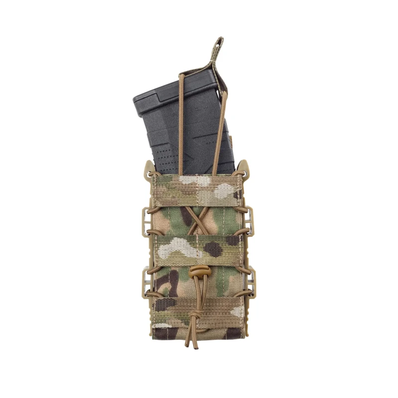 Одинарний пластиковий підсумок під магазини AK\AR. Cordura 1000D. Molle. Мультикам/MulticamФото №5