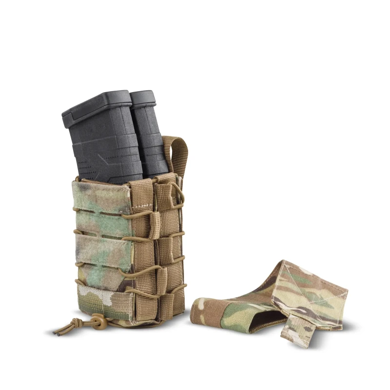 Подвійний закритий підсумок під магазини AK\AR. Cordura 500D. Molle. Мультикам/MulticamФото №8