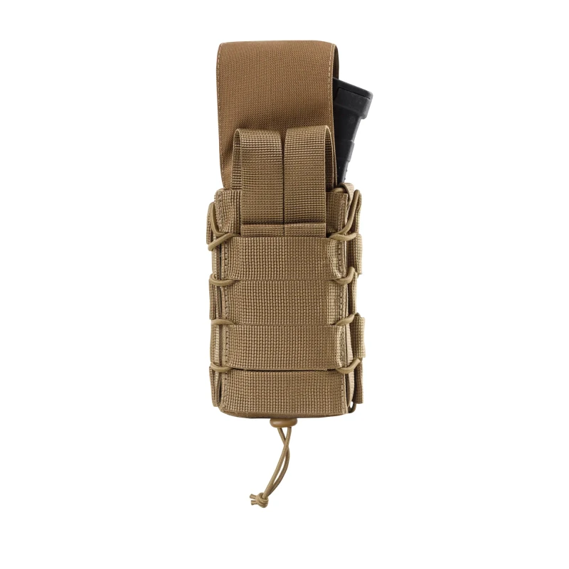 Подвійний закритий підсумок під магазини AK\AR. Cordura 500D. Molle. КойотФото №1