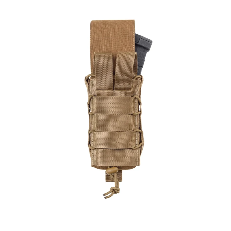 Одинарний закритий підсумок під магазини AK\AR. Cordura 500D. Molle. КойотФото №0