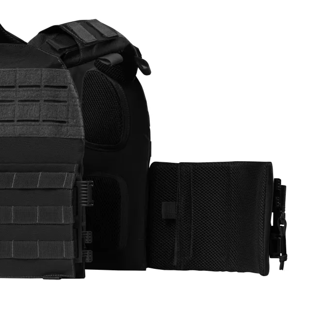 4 - Плитоноска КРУК, система швидкого скидання. Molle. Колір Чорний.
