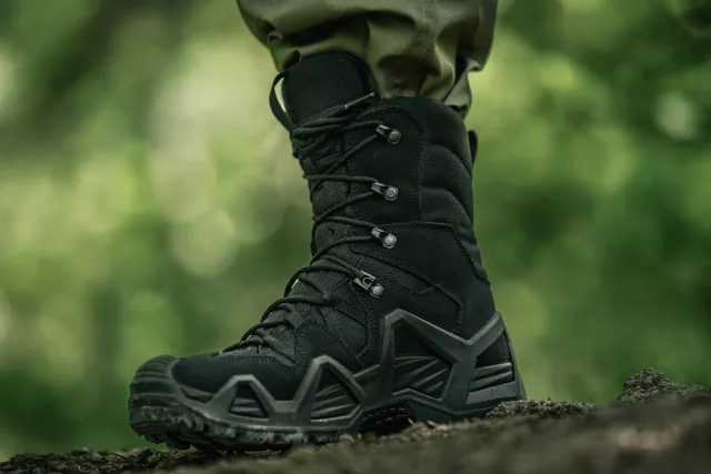 9 - Тактические берцы Lowa Zephyr HI MK2 Gore-Tex® MID TF. Черный
