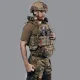 6 - Бронежилет 6-го класса (TUR PRO Gen 2). Вес 6.5 кг. (Комплект). С системой быстрого сброса. Molle. Цвет Пиксель. Размер S/M.