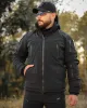 4 - Куртка тактическая Softshell ХАНТЕР. Осень-Весна Черный. Размер L (48-50)