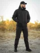 6 - Куртка тактическая Softshell ХАНТЕР. Осень-Весна Черный. Размер L (48-50)