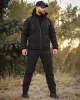 10 - Куртка тактическая Softshell ХАНТЕР. Осень-Весна Черный. Размер L (48-50)
