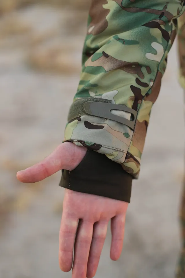 12 - Куртка тактическая Softshell ХАНТЕР. Осень-Весна Мультикам. Размер 3XL (60-62)