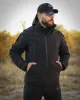 1 - Куртка тактична Softshell ХАНТЕР. Осінь-Весна Чорний. Розмір 3XL (60-62)