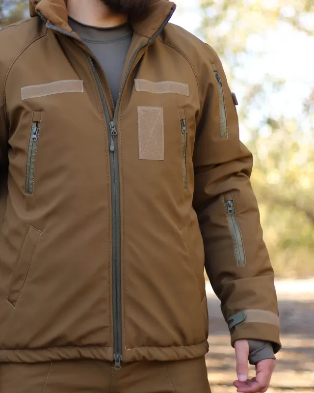 12 - Куртка тактична Softshell ХАНТЕР. Осінь-Весна Койот. Розмір 3XL (60-62)
