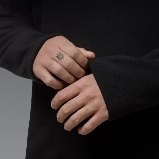 9 - Флисовая тактическая кофта Snowline Черная. Polyester. Размер: Long/L