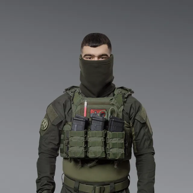 7 - Флісовий Бафф Winter Neck Олива. Polyester. Розмір: L-XL
