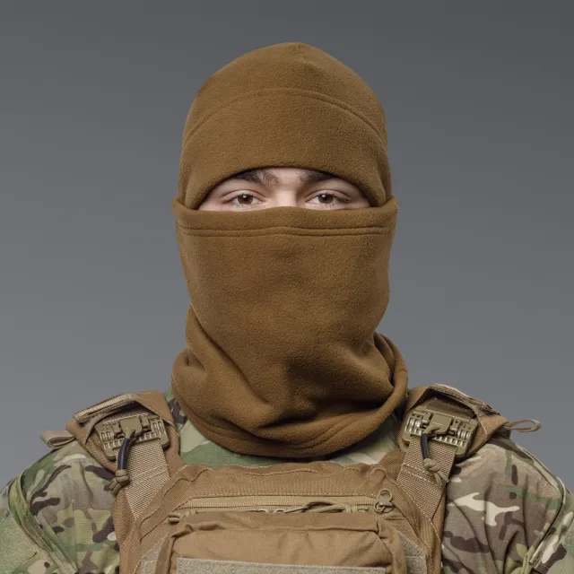 4 - Комплект Winter Tactical Kit: Бафф + Шапка Койот. Размер L-XL