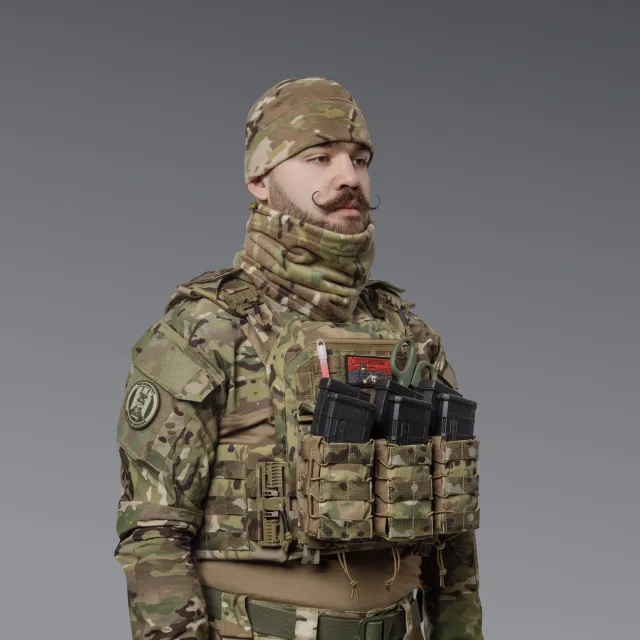 5 - Комплект Winter Tactical Kit: Бафф + Шапка Мультикам. Розмір L-XL