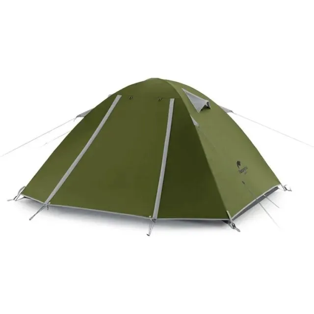 1 - Намет чотиримісний Naturehike P-Series NH18Z044-P 210T65D. Зелений