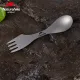 3 - Ложка-вилка-нож титановая Naturehike Titanium NH19T012. Серый