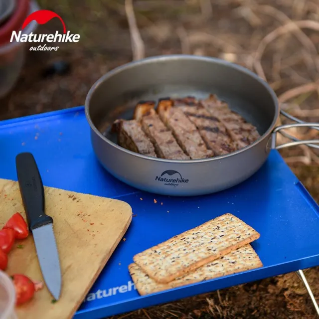 5 - Сковорідка титанова з розкладною ручкою 17 см Naturehike NH18T010-A